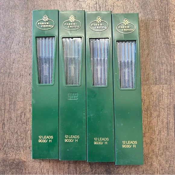 Vintage Faber-Castell Drawing Leads 9030/H, 9030/2H, 9030/HB, FC-HB, 9030-F - Picture 2 of 4